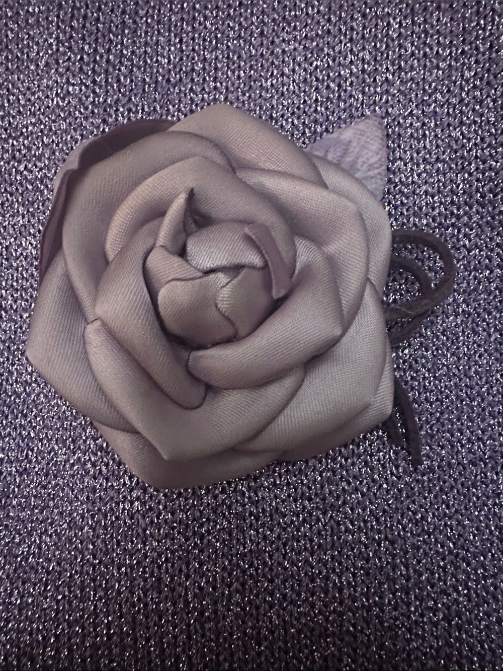 Women’s Fabric Rose hand made brooch